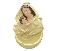 Lerpwige Resin Christmas Prayer Statue Figure Holy Family Figures Tabletop Centerpiece Wall Hanging Decorations Religious Gift Christmas Nativity Decorative Figurine