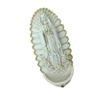 Lerpwige Resin Figurine Sacred Water Wall Sculpture Hanging Sacred Pool Pendant for Religious Church Home Decorations Catholic Gift