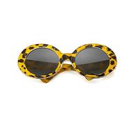 Lerpwige retro pet sunglasses circular lens plastic frame sunglasses cosplay sunglasses photo prop for cats small dogs small animal