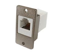 Lerpwige RJ12 6P6C CAT3 Surfaces Mount Jacks For Equipment Cabinets Desktop Installation And Communication Panel Threadeds Fixed Phone Sockets