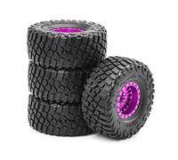 Lerpwige Rubber Wheel Tyres for Crawlers Car Modelforder Remote Control Modeling Accessories 4 Pack