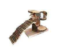 Lerpwige Safe And Engaging Wood Climbing Ladder Toy For Hamster Suitable For Creating A Stimulating Environment For Exercise