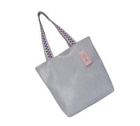 [Lerpwige] Secure Zipper Closure Carrying Tote Wallet, Soft PU Finish, Double Weave Handles, Inside Pocket Layout for Day Trips, Underarm Carry All Handbag Organizer Casual Satchel Handle Tote