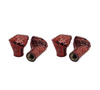 Lerpwige Set of 4 replacement tyre valve caps, air valves, tyre valves, stem cover cap, air protection, mountain bike, wheels