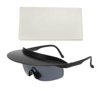 Lerpwige Shade Sunglasses with Tied Beacons on Windproof, Black Frame Gray Fil, One Size