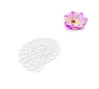 Lerpwige Silicone Floral Casting Mold, Petal Layer Structure, Resin Plaster Wax Work for Decor Makers, Creative Use Floral Casting Cavity Blossom Shaping Pour Supply Resin Flower Silicone Petal Mold