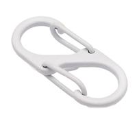 Lerpwige Small Carabiner Clips, S Carabiner Clips, Paracord Keychain Hook for Key Chains, Backpacks, Zip Clip Accessories, Metal, Double Ideas, Spring, Gate, Snap Hook, Keychain Clasp, White, One Size