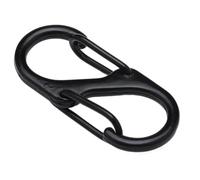 Lerpwige Small Carabiner Clips, S Carabiner Clips, Paracord Keychain Hook for Key Chains, Backpacks, Zip Clip Accessories, Metal, Double Ideas, Spring, Gate, Snap Hook, Keychain Clasp, black, One Size