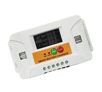 Lerpwige Solar Charge Controller Bright LCD Display High Current Capacity Small Power Management Easy to Use for Out of Life Solar Charger with Color LCD Display