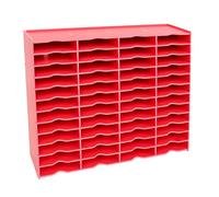 Lerpwige Space-saving desk storage container with multiple sections, colourful and robust PVC organisers for daily use