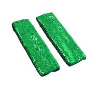 Lerpwige Sparkling Sevade Arm Sleeves for Carnival Parties and Stage Performances Elastic Sleeves for Glitter Arm Covers Various Sizes, Green, One Size