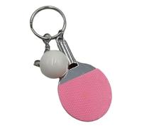 Lerpwige Sports Metal Table Tennis Key Bag Pendant Car Keyring Sport Key Chain For Teenager Fan Love Sports Gifts