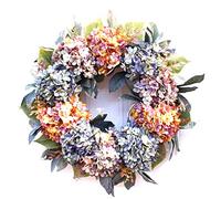 Lerpwige Spring Wreath for Front Door, Artificial Summer Hordera Wreaths for Farmhouse, Home, Indoor, Outdoor, Wedding Party, Wall Spring Wreath