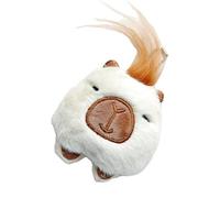 Lerpwige Squeaky Capybaras Plush Animal Keychain Cell Phone Pocket Keychain Cell Phone Decoration Ornament