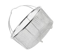 Lerpwige Stainless Steel Fryer Basket Deep Fryer Skimmer Frying Pan Basket with Handle Steaming Basket Air Fryer Accessories Deep Fryer Skimmer