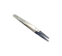 Lerpwige Static-Free Stainless Steel Micro-Tip Tweezers for Optical Fiber Assembly and Electronics Work ESD Safe Carbon Steel Tweezers