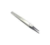 Lerpwige Static-Free Stainless Steel Micro-Tip Tweezers for Optical Fiber Assembly and Electronics Work ESD Safe Carbon Steel Tweezers