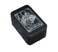 Lerpwige Tarot Game Card Storage Box Metal Tart Card Storage Box Storage Box Playing Cards Storage Box Candy Box