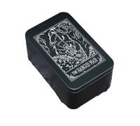 Lerpwige Tarot Game Card Storage Box Metal Tart Playing Card Storage Box Candy Box