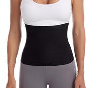 Lerpwige Training Waist Trainer Adjustable Abdominal Control Belt Double Side Elastic Design Breathable Fitness Belt for Women Breathable Waist Trainer, Black Outside And Bl, S-M