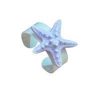 Lerpwige Trendy Oceanics Themed Resin Arm with Unique Sea Star Charm for Gatherings and Everyday Accessories in Resin Beach Bracelet, one size, As described