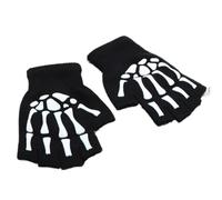Lerpwige Trendy Warm Thermal Gloves Stylish Skeleton Mitten Gloves For Cold Weather Halloween Winter Cycling Skiing Climbing Mountain Biking