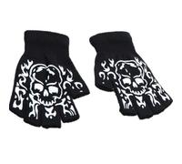 Lerpwige Trendy Warm Thermal Gloves Stylish Skeleton Mitten Gloves For Cold Weather Halloween Winter Cycling Skiing Climbing Mountain Biking