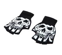 Lerpwige Trendy Warm Thermal Gloves Stylish Skeleton Mitten Gloves For Cold Weather Halloween Winter Cycling Skiing Climbing Mountain Biking