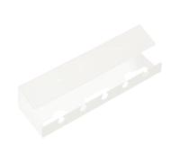 Lerpwige Under the Desk Cable Management Compartment No Drilling Iron Desk Cable Organiser Wiring Cable Management Shelf for Cable Management Tray