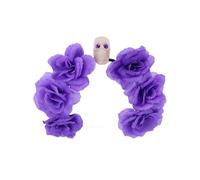 Lerpwige Unique Crystal Headband Rose Headbands for Meats Party Handmade Party Costume Skull Hair Accessories