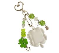 Lerpwige Unique Four Blat Clovers Keychain Craft from Sturdy Resin Materials Portable Accessory to Add to Your Charm