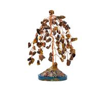 Lerpwige Wicker Crystal Stone Tree for Improving Home Bums and Fortunes Handmade Bonais Tree Decorations Lots of Lucky Birth Gift