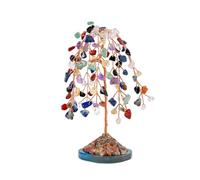 Lerpwige Wicker Crystal Stone Tree for Improving Home Bums and Fortunes Handmade Bonais Tree Decorations Lots of Lucky Birth Gift