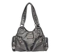 Lerpwige Women Bag Trendy Shoulder Bag Retro Handbag Fashion Crossbody Top Handle PU Leather Motorcycle Commuting Women Shoulder Fashion Crossbody Top Handle Retro Handbag