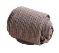 Lerpwige Women's Thickened Cable Knit Tights High Elastic Winter Gears Soft Cotton Thermal Design Warm Comfortable Fit Tights Multiple Colour Cotton Tights, Milk cafe, No velvet added