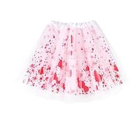 Lerpwige Women's Tulle Skirt Halloween Costume with Belt Layered Tutus Elastic Waist Cosplay Clothing Adult Tutus Skirt