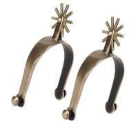 Lerpwige Zincs Alloy Horse Boot Spur With Rotating Gears Western Boy Competition Equipments For Men Women Enduring Western Cowboy For Riding