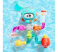lerrbo Assemble Water Pipe DIY and Building Kit for Ages 5-7, Bath Toys for Kids Ages 4-8, Fun Bath Tub Time Birthday Gifts for Toddlers 3 + Year Old Boys & Girls