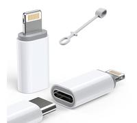 LERTOSEN [MFi Certified] USB C to Lightning Adapter,27W Fast Charging & Data Sync,Lightning to Type C Cable for iPhone 14/13/12/11/iPad/Airpods,Anti-Lost Holder,Not for Audio/Headphone/OTG,2 Pack