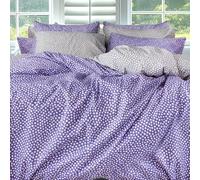LERUUM Double Bed Bedding 100% Cotton Polka Dot Cute Duvet Cover Set
