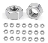 Leryati M8 Hex Nuts, 100 Pcs Hex Full Nut 8mm Carbon Steel