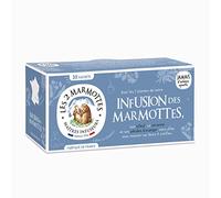 Les 2 Marmottes - Infusion des Marmot 30 sachets - Lime and Verbena - Well-Being and Relaxation - Made in France - No Added Aromas - 46 g