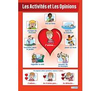 Les Activitiés et les Opinions | Language Learning Posters | Laminated Gloss Paper Measuring 850mm x 594mm (A1) | Second Language Charts for The Classroom | Education Charts by Daydream Education