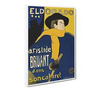 Les Ambassadeurs By Henri De Toulouse Lautrec Canvas Print | Gallery Wrapped 30mm Frame Wall Art | 20x14 inches | Ready to Hang | Impressionist Picture | Living Room Bedroom Lounge Office