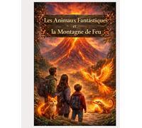 Les Animaux Fantastiques et la Montagne de Feu: Livre de coloriage avec QR Code - Histoire & Audio en 5 langues + 5 pages bonus (The Fantasy Animals Series)