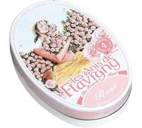 Les Anis de Flavigny French Mints Candy - Rose Flavor Hard Candy, Natural Gourmet Sweets in Classic Tin, 50g (1.75 oz)