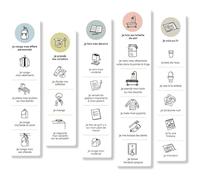 LES BELLES COMBINES - Autocollants repositionnables-Mes Petites Séquences-Ma du Soir Action Games and Reflections, Multi-Colour (LBC-Stickers-Routine-Eve)