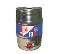 Les Brasseurs De Lorraine - 14 18 - Premium French Lager - Crafted in France - 5L Beer Keg - 5% ABV