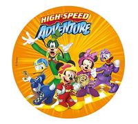 les colis noirs lcn Disney Mickey Mouse Wafer Disc 20 cm - Birthday Cake Decoration - 060