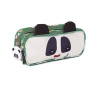 Les Desglingos Double Pencil Case - Rototos The Panda | Nursery School to CP | Boys and Girls | Funny Animal Pencil Case | from 3 Years | Recycled Polyester